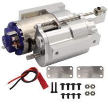 Metal 2 Speed Transmission for C14 C24 B14 B24 MN D90 MN-90 MN98 MN99S RC Car Upgrades Parts,Silver