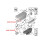 2Pcs for 508 Trunk Rubber Pier Adjustable Stop Bonnet Buffer Block Limit 8733AR 7908Y6 3