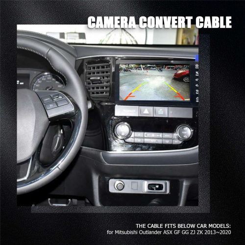 Car Rear View Camera Video Reverse Convert Cable Adapter for ASX GF ZJ 2