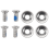 Snowboard Binding Screw Set Include 4 Pieces Mounting Screws and Snowboarding Washers 2