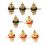4Pair/8Pcs Gold Plated Jack Connector Panel Mount Chassis Audio Socket Plug Bulkhead with NUT Solder CUP 8