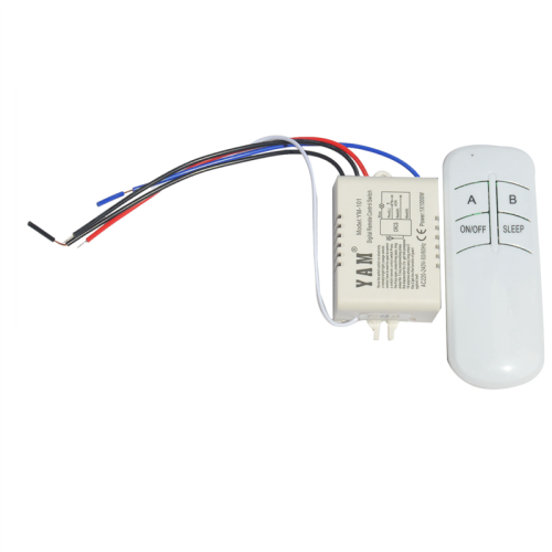 Wireless ON/OFF 1 Way 220V Lamp Remote Control Switch Receiver Transmitter Controller Home Replacements Parts 2