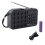 FM Radio Solar Charging Wireless Support USB TF Card Play Bluetooth Receiver Black 2