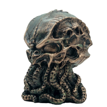 Bronze Gold Cthulhu Statue Skull Resin Ornament Octopus