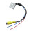 16 Pin Car Reverse Rearview Parking Backup Camera Video Extension Navigation DVD Adapter Cable Plug for 7Th 4