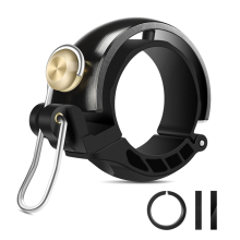 Bicycle Bell Retro Copper Metal Clamp High Noise Safety Warning Alarm Handlebar Install Fits 21-26mm Dia Black