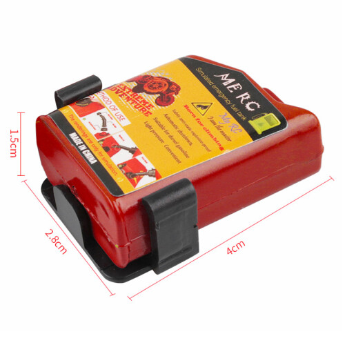 2 Pcs 1/10 Scale Rc Crawler Accessory Mini Tank For D90 Axial Wraith Scx10(Red) 2