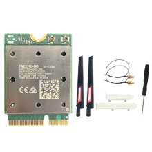 QCNCM865 WiFi7 Wireless WiFi Card 5800M Bluetooth 5.4 2.4G/5G/6Ghz M.2 Adapter for Win10/11+10DB Antenna