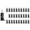Black plastic white, mounting for CPU cooler, 30 pcs 1