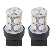 2x Red T20 7443 380 W21/5W Car 13 SMD 5050 LED Stop Tail Brake Turn Lights Bulbs