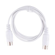 5 Pin MIDI DIN PLUG Extension Cable Male to /9.8FT White