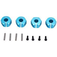 RC Blue Aluminum 7.0 Wheel Hex 12mm Drive with Pins Screws 4P Ca