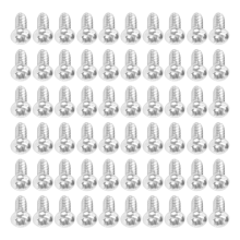 60pcs M2 x 4mm 304 Stainless Steel Round Head Screws Bolt