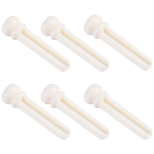 6Pcs Real Bone Material Acoustic Guitar Bridge Pins With Pearl Shell Dot 2