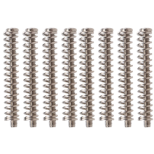 8 Pcs M2.5x32MM Electric Guitar Humbucker Pickups Adjust Height Screw and Spring - Pitch 0.4mm Silver
