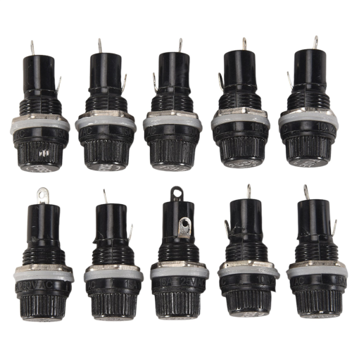 10 Pcs Electrical Panel Mounted 5 x 20mm Fuse Holder 1