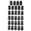 30 Pcs PG7 Waterproof Connector Gland Black for 4-7mm Diameter Cable 5