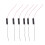 6Pcs Wired Connector 1.5V AAA Battery Holder Plastic Case Storage Box Black 8