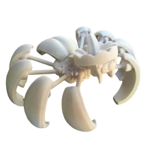 3D Printed Pumpkin Spider, Fidget Desk Statue, Office Gift Transformer Decoration White