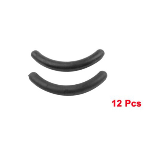 12 Pcs Black Rubber Makeup Tool Eyelash Curler Replacement Pads for Lady 2