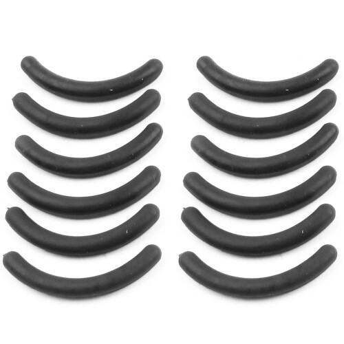 12 Pcs Black Rubber Makeup Tool Eyelash Curler Replacement Pads for Lady 1