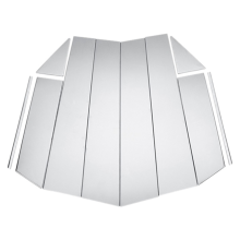 Window Chrome Pillar Post Cover Trim Molding Garnish Accent Stainless Styling for J11 2014 -2017
