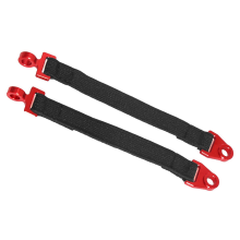 2PCS RC Car Rear Shock Limit Strap for 1/7 UDR-85076-4 Update Parts Red