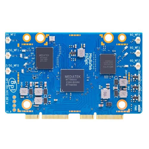 For -R4-NIC-BE14 Wifi7 Module Accessories for -R4 MT7995AV Chipset 2 PCIe 3.0 Interface,2- 1