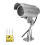 Simulation Solar Camera Outdoor Surveillance Fake Dummy Cam with LED Light Silver 3
