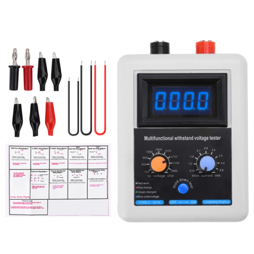 0V-3500V IGBT Voltage Capability Transistor Tester Diode MOS Triode LED for MOV Blue 1
