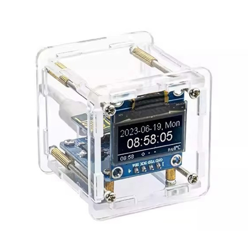 ESP8266 DIY Electronic Kit Mini Weather Forecast Clock WIFI Networked with OLED Display & Case Welding 1