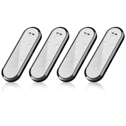 Car Door Light, Led Light Sign Projector, 7 Color Welcome Warning Threshold Light(4PCS)