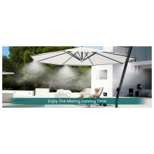 15M Tap Water Garden Set Low Pressure Mist System Villa Courtyard Cooling