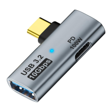 2-In-1 USB C to 3.2 Adapter with 100W Charging Port, 4/3 OTG Converter for Ally,for ,Gray