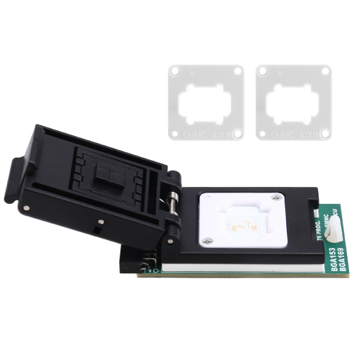For T76 Programmer Adapter Burning Socket EMMC BGA153/BGA169 V2.0 Dual-Head Probe Holder 2