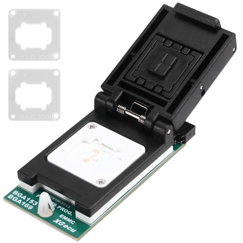 For T76 Programmer Adapter Burning Socket EMMC BGA153/BGA169 V2.0 Dual-Head Probe Holder 1