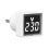 Digital Voltmeter Square AC220V Voltage Tester with LED Display and Indicator Light EU Plug White 5