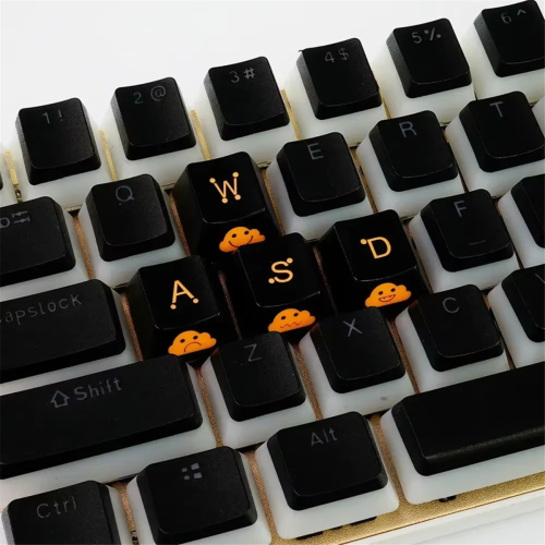 Keycap Set WASD Broadside Lighting Key Cap for Mechanical Keyboard Compatible with MX Switch 2