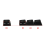 Keycap Set WASD Broadside Lighting Key Cap for Mechanical Keyboard Compatible with MX Switch 6