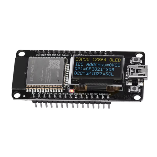 ESP32 ESP-WROOM-32D WIFI Bluetooth Development Board CH340 with 0.96 OLED Screen Yellow Blue Display Type-C 2