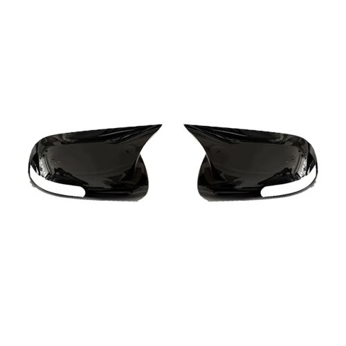 Rear View Mirror Cover Side Wing Door Caps for E140 E150 2006-2013 Bright Black 1