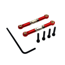 RC Car Upgrade Adjustable Steering Tie Rod Kit for 1/16 UD M16 Accessories Red