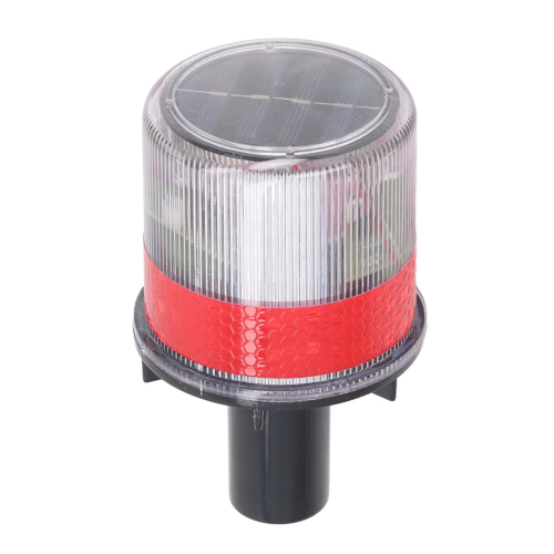 Boat Solar Powered LED Strobe Light PC Shell Reflective Waterproof Switch Beacon Warning Lamp Safety 1