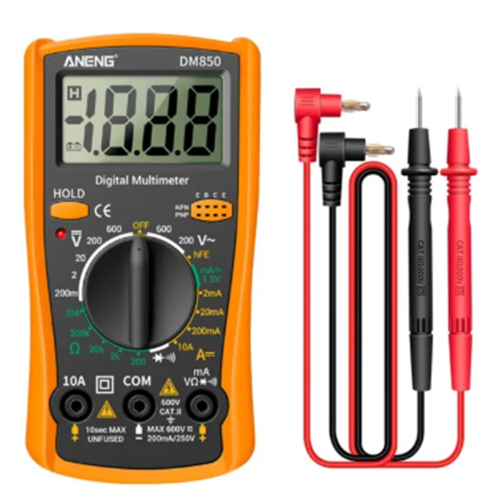 DM850 1999 Counts Digital Multimeter Eletric Automatic Votage Tester Current Ohm Ammeter Detector Tools Orange