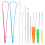14PCS Drawstring Threader, Loop Turner Sewing Tool with Flexible Hoodie String Easy Threader 8