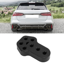 Supporto in gomma per gancio dello scarico dell'auto, con 7 fori, diametro 12 mm, nero