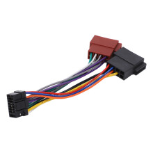 Car Radio ISO Wiring Harness Adaptor Plug 16 Pin for Stereo Loom Replacement