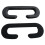 2 Pcs Suitable for 11MM Pad VR3D Eye Mask Perforated Replacement Cover 5