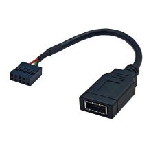 USB 9PIN to Type-C Front Panel Cable TYPE-E KEY-A Adapter