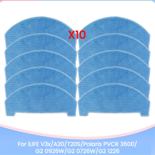 Mop Cloth Pads for V3x/A20/T20S/ PVCR 3600/G2 0926W/G2 0726W/G2 1226 Spare Parts